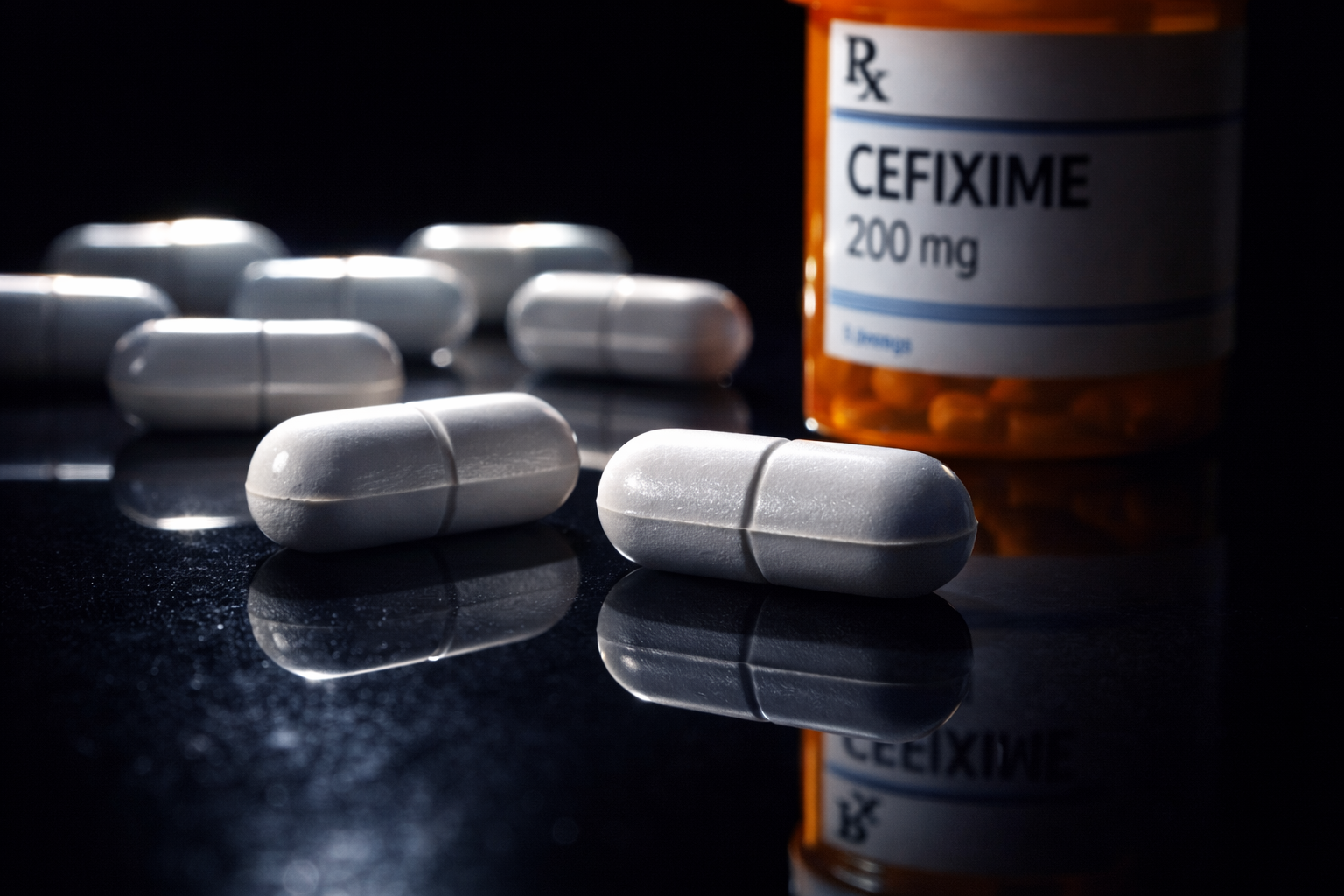 Pharmacist providing guidance on cefixime treatment at Grant Pharmacy